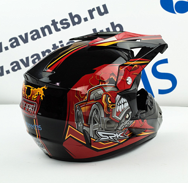 Шлем кроссовый Avantis SPK, Черный