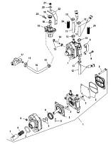Топливный насос 4-Х ТАКТНОГО ПЛМ MERCURY 60 Серийный номер от 0T409000 до 1B344306
