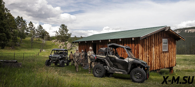 Мотовездеход POLARIS General XP 4 1000 Hunt LE - Stealth Black (2021)