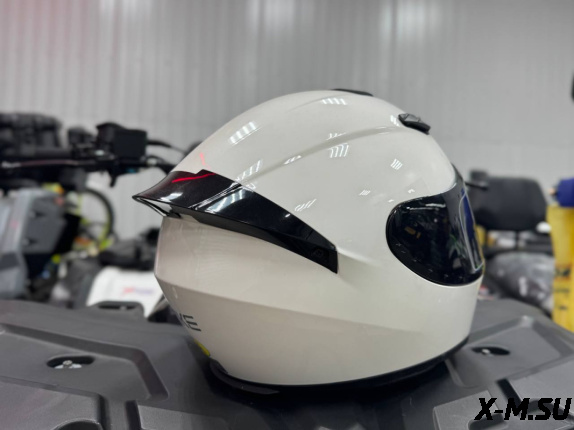 Шлем интеграл HETOSHI XD1-90 цв. Белый глянцевый  р. M 