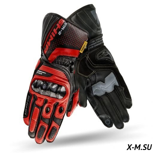 Перчатки SHIMA STR-2 BLACK/RED Перчатки SHIMA STR-2 BLACK/RED