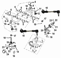 Передняя подвеска КВАДРОЦИКЛА STELS ATV 100 C