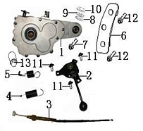 Коробка реверсивная КВАДРОЦИКЛА STELS ATV 100 C