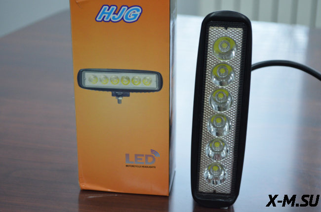 ФАРА СВЕТОДИОДНАЯ 18 ВТ ДЛЯ МОТОБУКСИРОВЩИКА И МОТОСОБАКИ